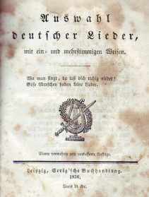 Liederbuch von 1836