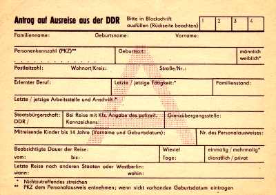 Ausreiseantrag