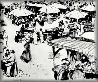 auf dem Markt 1913
