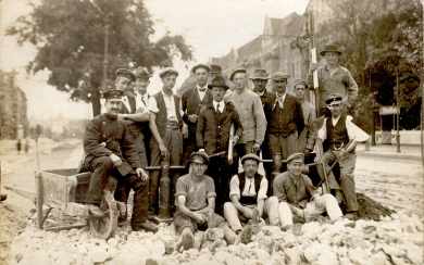 Straßenbau in Alt-Pankow